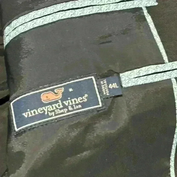 NWT  VINEYARD VINES navy BLAZER men’s size 44L (button missing) - Picture 7 of 9